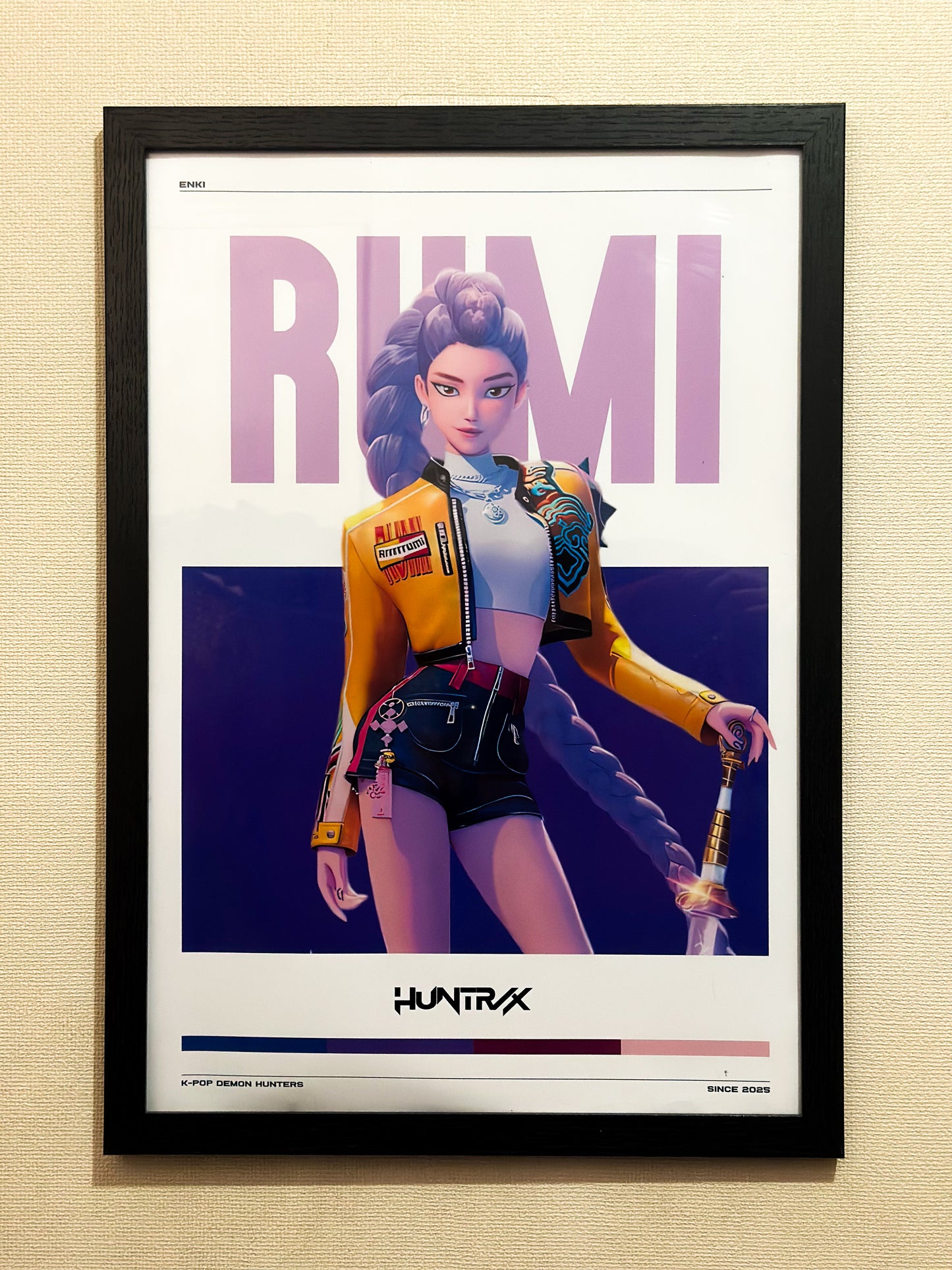Cuadro Huntrix Rumi | K-Pop Demon Hunters | Arte Decorativo Exclusivo