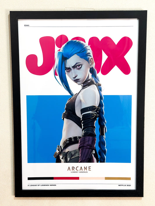 Cuadro Gamer de Jinx | Arcane Serie League of Legends | Estilo Único