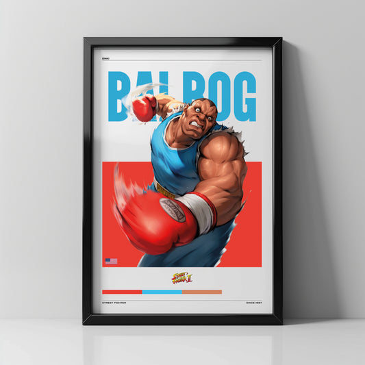 Cuadro Gamer de Balrog | Street Fighter II | Potencia Bruta Gamer - Enki