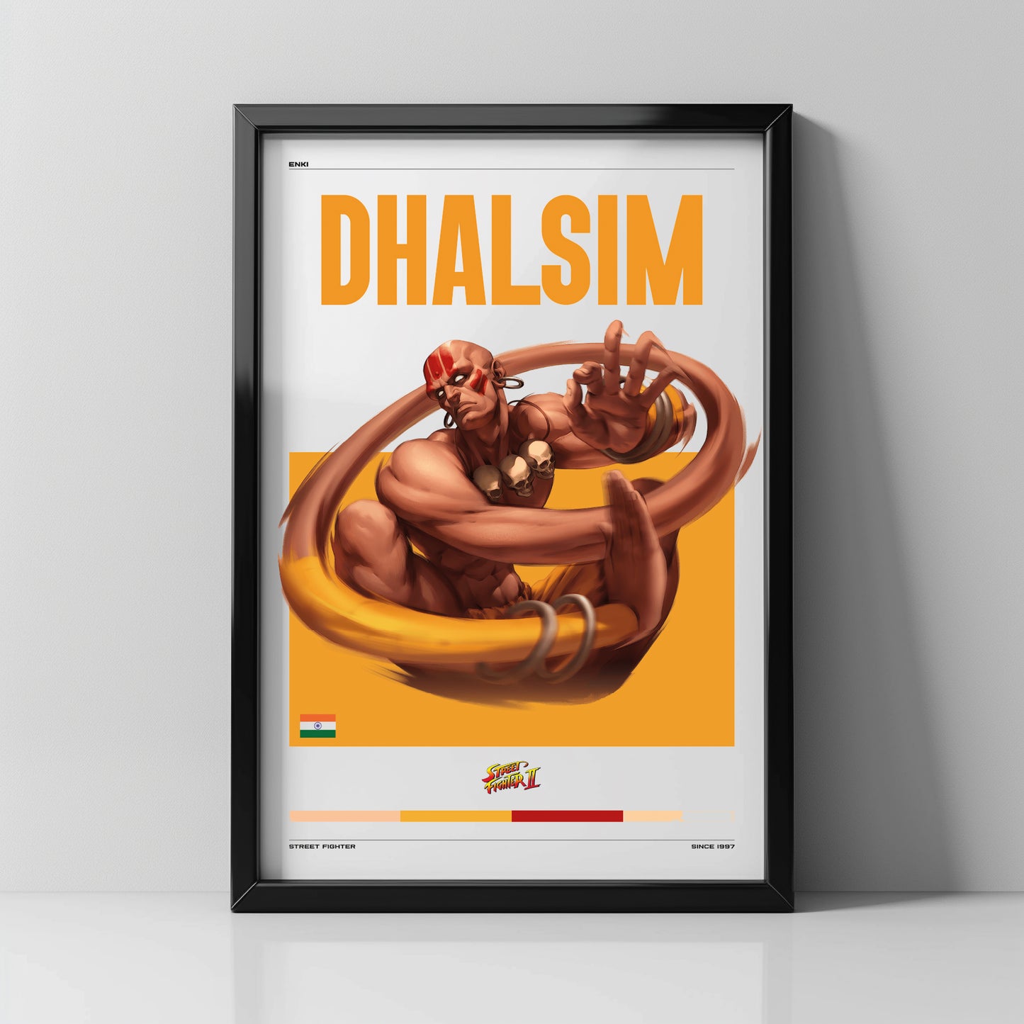 Cuadro decorativo de Dhalsim – Street Fighter | Arte espiritual y clásico - Enki