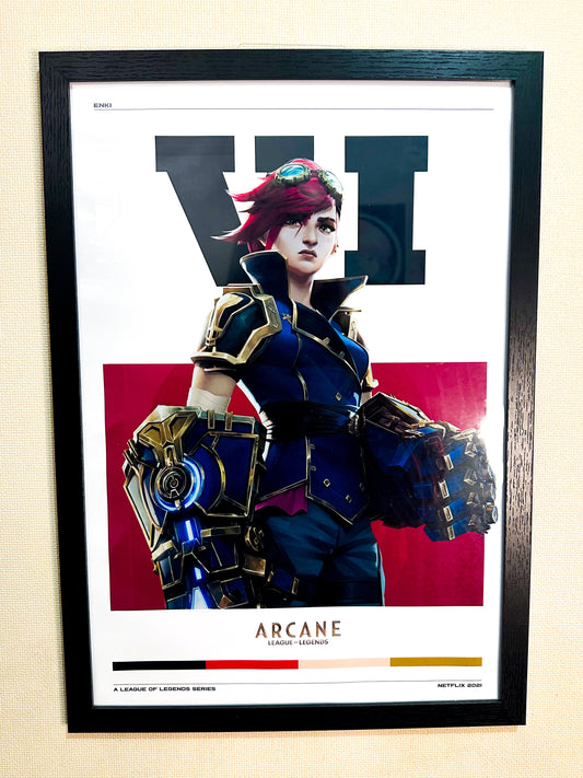 Cuadro Gamer de Vi | Arcane Serie League of Legends | Estilo Moderno