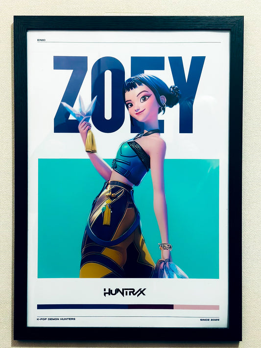 Cuadro Huntrix Zoey | K-Pop Demon Hunters | Arte Decorativo Exclusivo